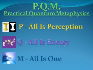 PQM Theory