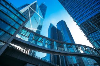 Modern office buildings