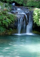 peaceful waterfall